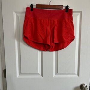 Lululemon Speed Up Shorts 2.5” Size 8 Red